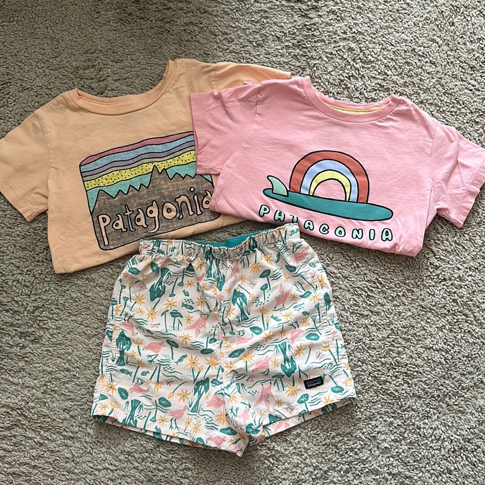 Adorable 3pc lot girls Patagonia 5t
